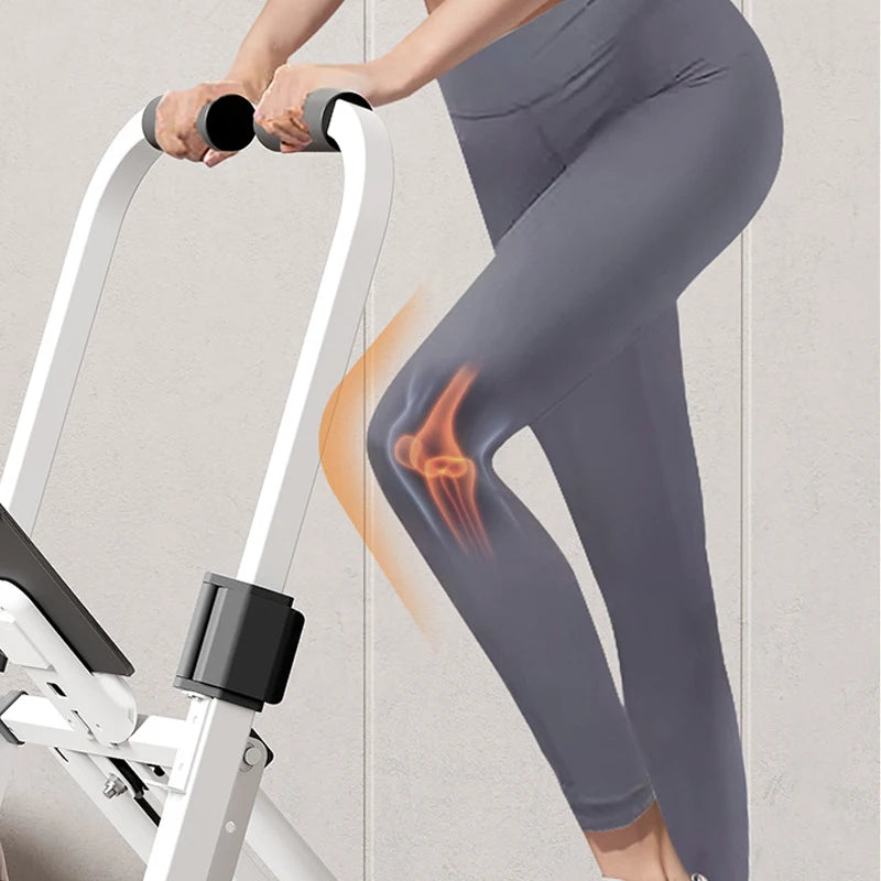 Vertical Climbing Machine Folding White Gym Cardio Strength