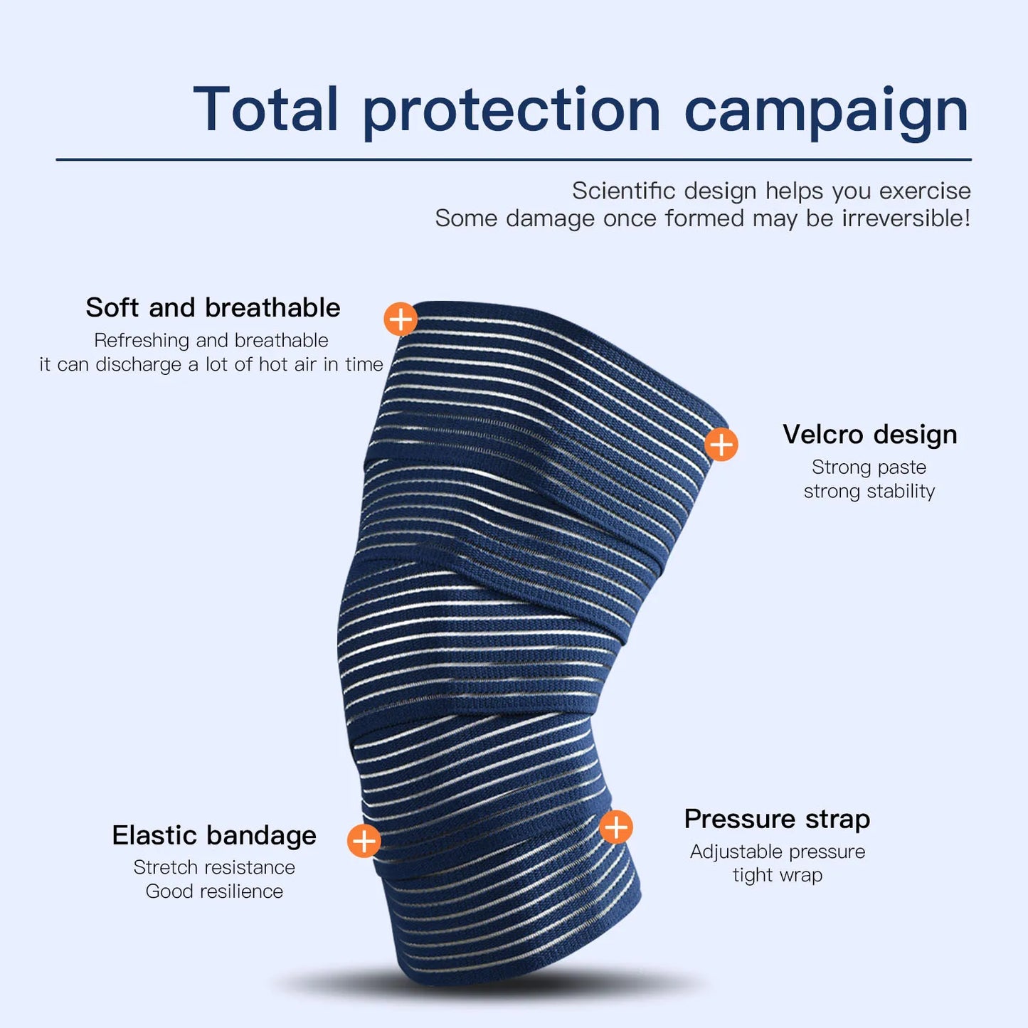 1 PC Tape Compression Bandage Ankle Sports Elbow protector pads Wraps Support Protector Ankle brace support Knee Pads