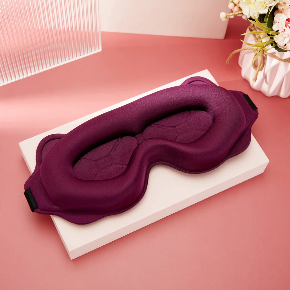 3D Sleep Mask Blindfold Light Blocking Eye Shade Memory Foam