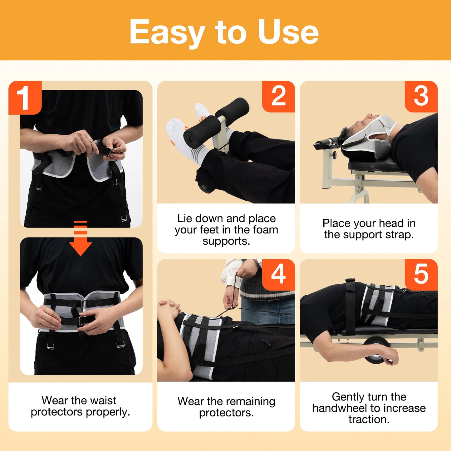 Cervical Traction Bed Inversion Table For Back Pain