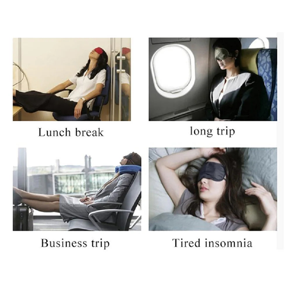 Imitated Silk Sleep Eye Patch Mask With Elastic Headband
