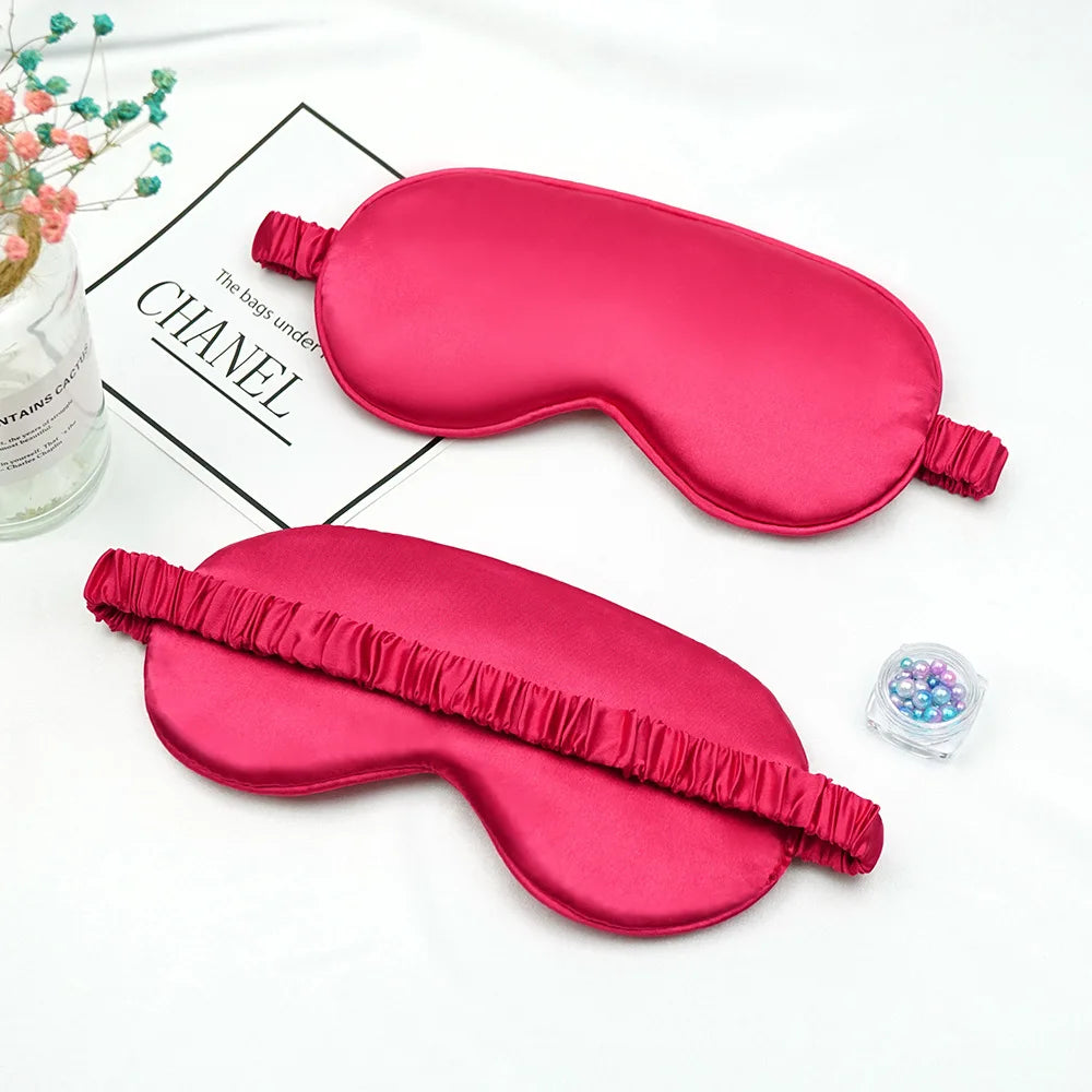 Imitated Silk Sleep Eye Patch Mask With Elastic Headband