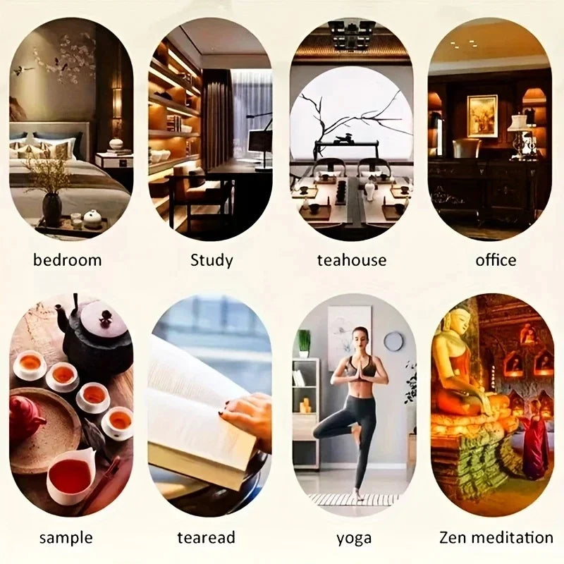 91 Pcs Natural Sandalwood Incense Sticks With Holder