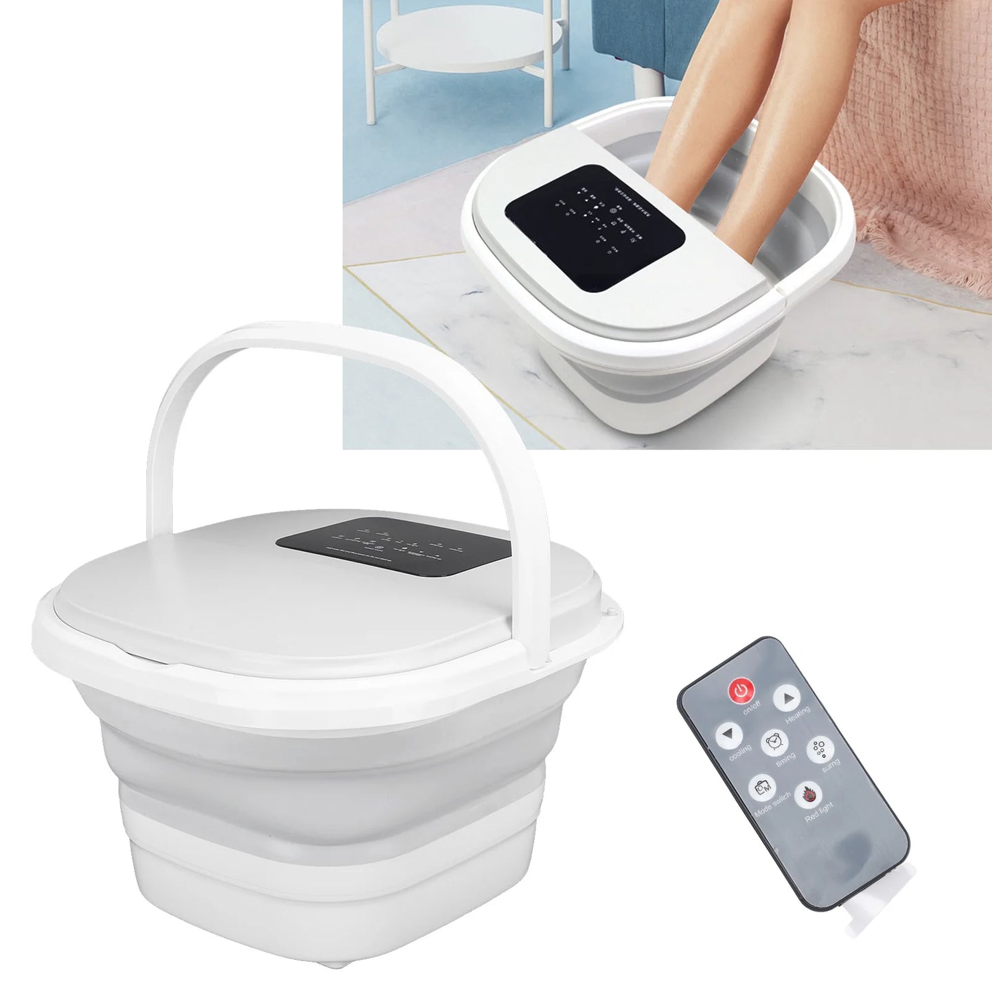 Smart Foot Soak Tub 420W 8L Massager With Remote Rollers