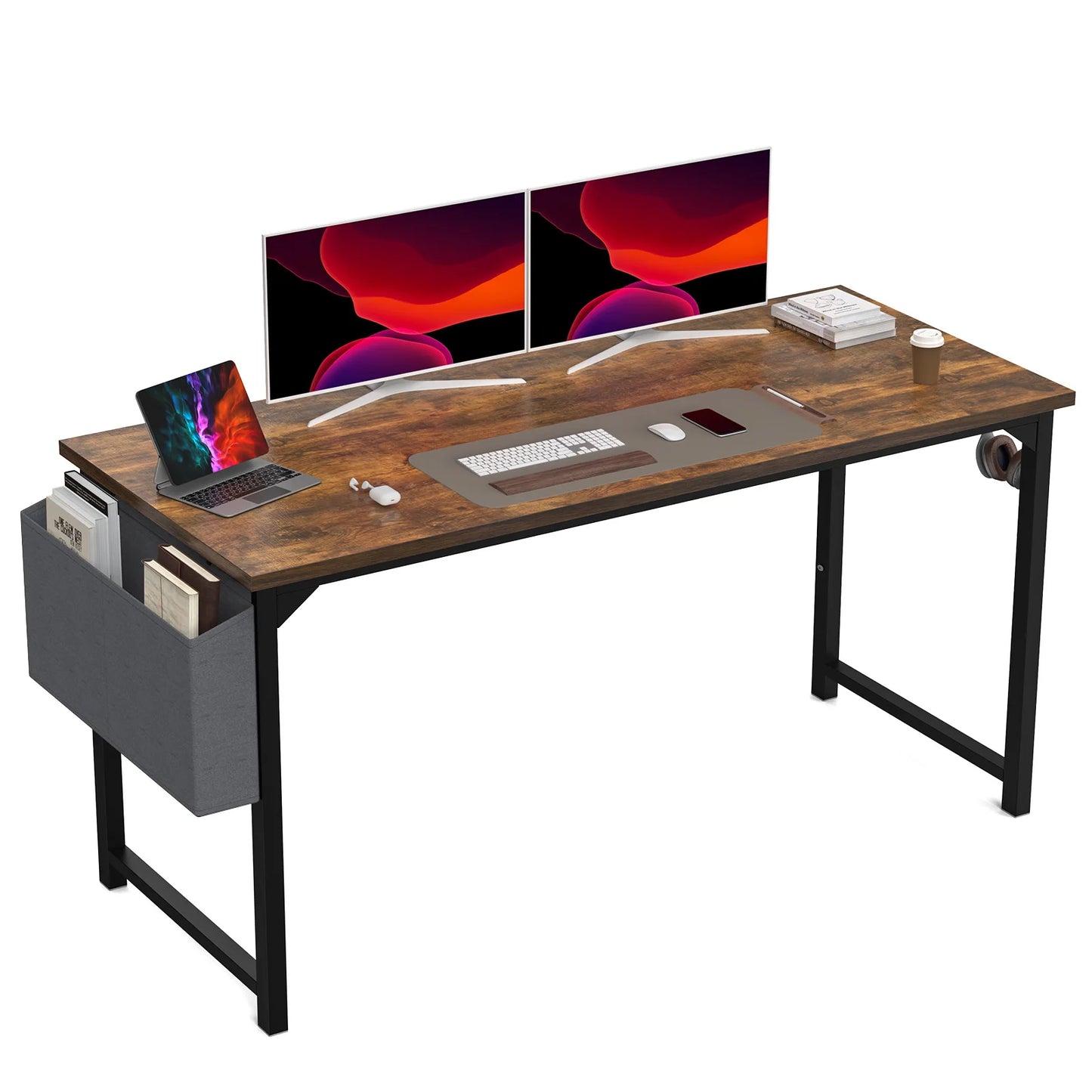 JHK Computer Desk Gaming Table With Headphone Hook