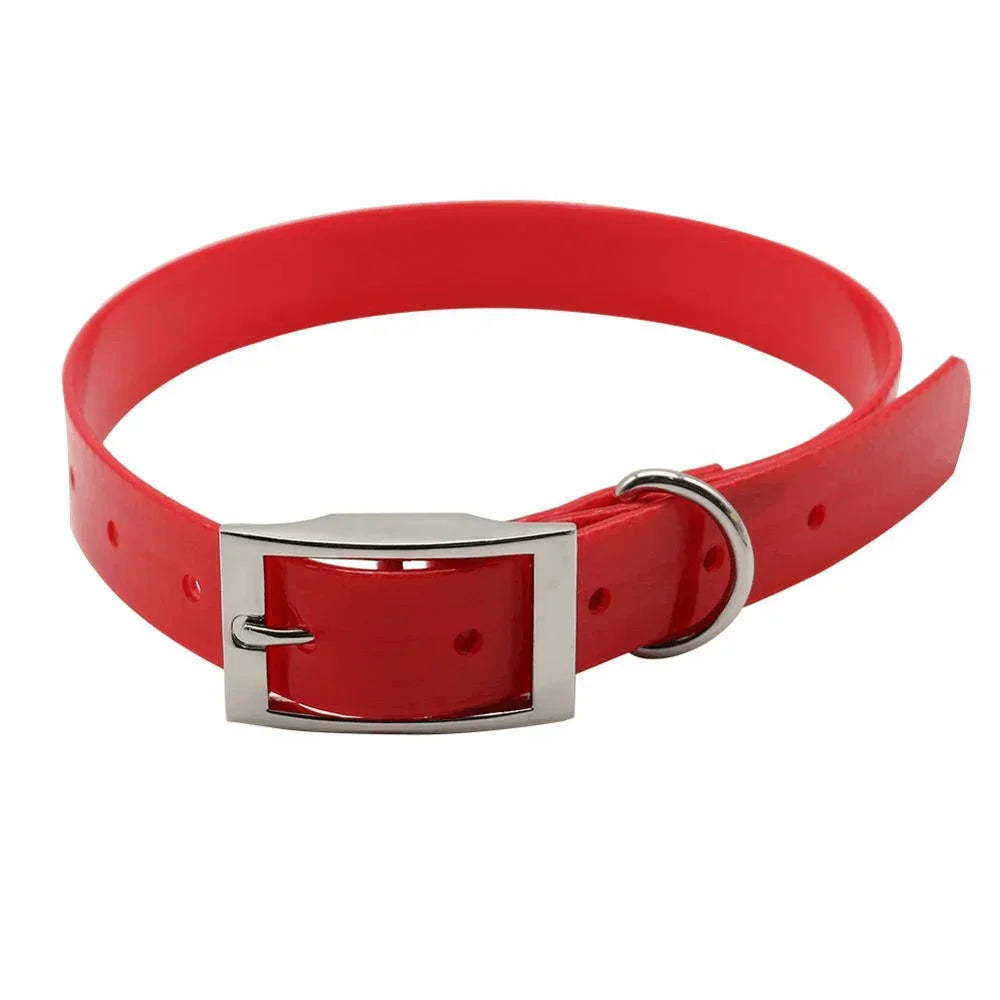 Fashion Dog Collar TPU Nylon Waterproof Easy Clean 7 Colors