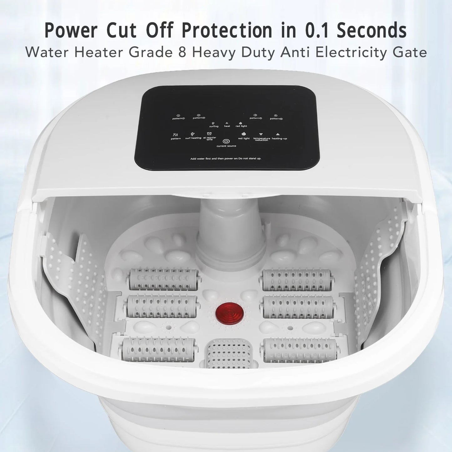 Smart Foot Soak Tub 420W 8L Massager With Remote Rollers