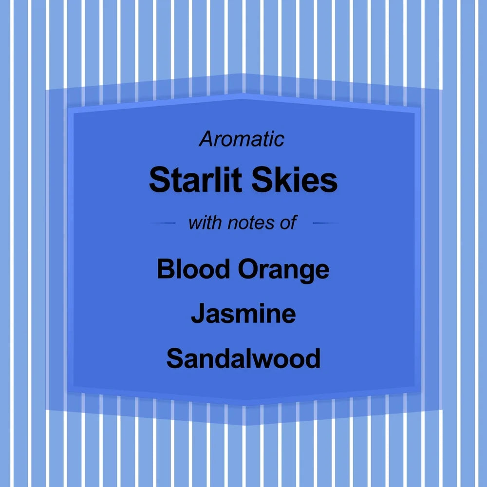 Three Wick Starlit Skies Scented Candle 65 Hour Burn Time