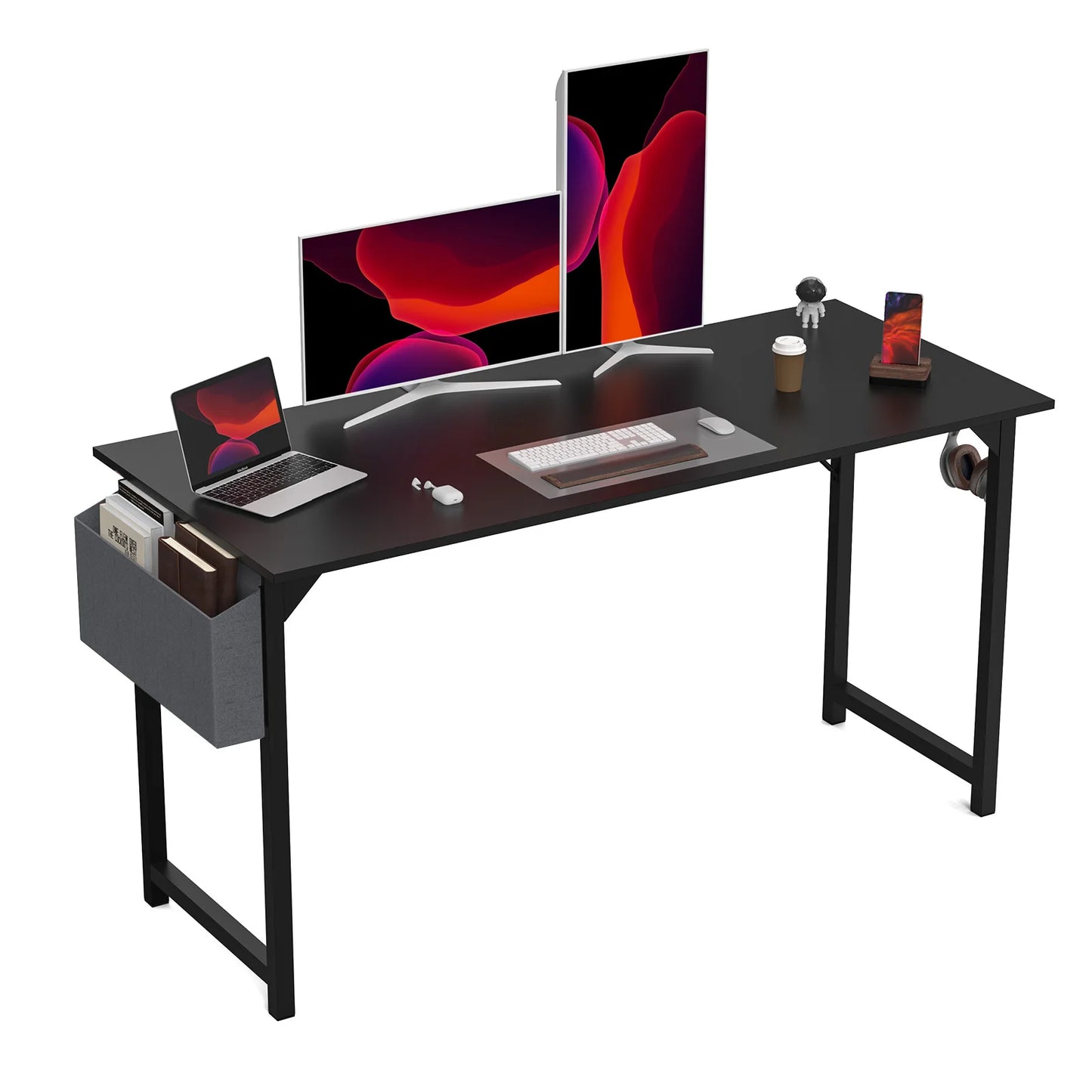 JHK Computer Desk Gaming Table With Headphone Hook