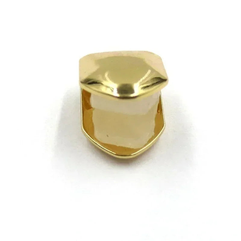 HipHop Gold Tooth Braces Single Piece Dental Decoration Electroplated Hip-hop Accessories Golden Teeth Grills Украшения