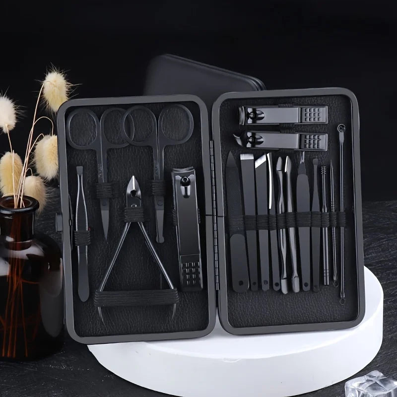 Stainless Steel Nail Clipper Set 18pcs Home Beauty Kit