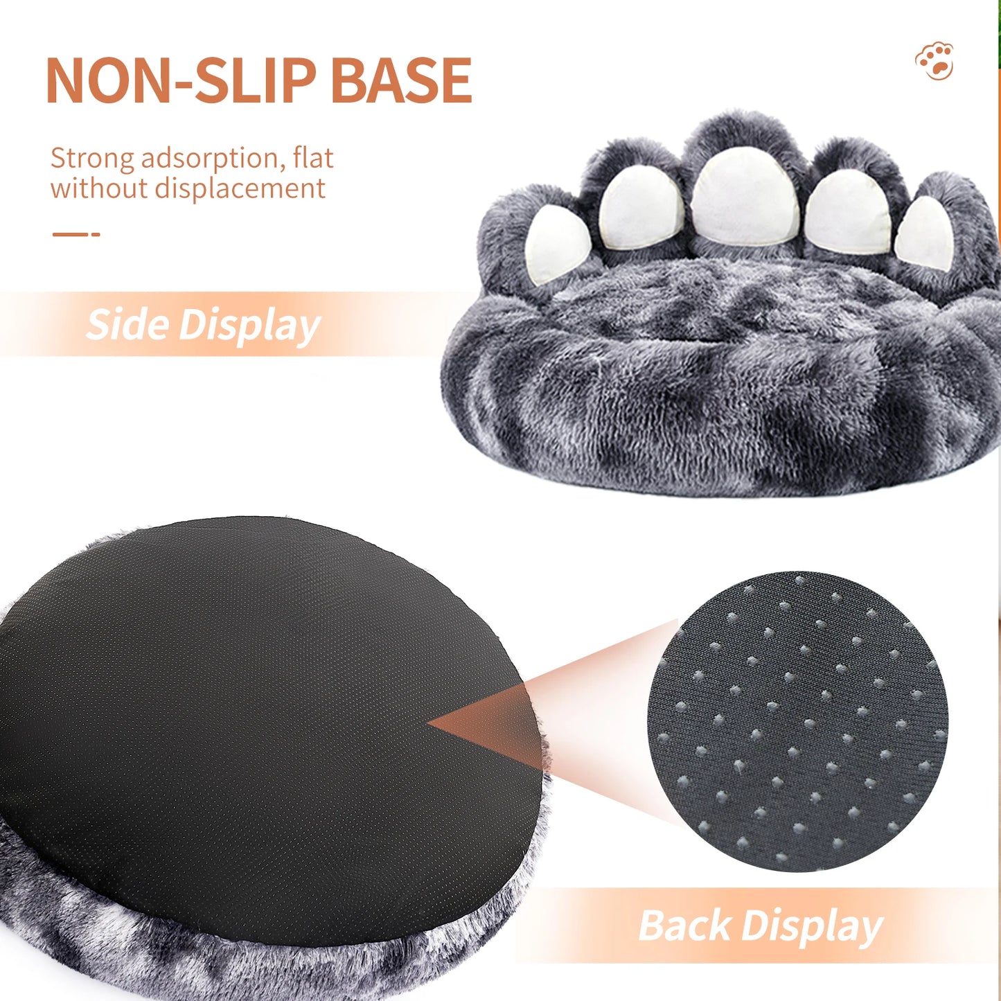 Cozy Comfy Paw Shape Pet Dog Bed Warm Cushion Mat For Pets