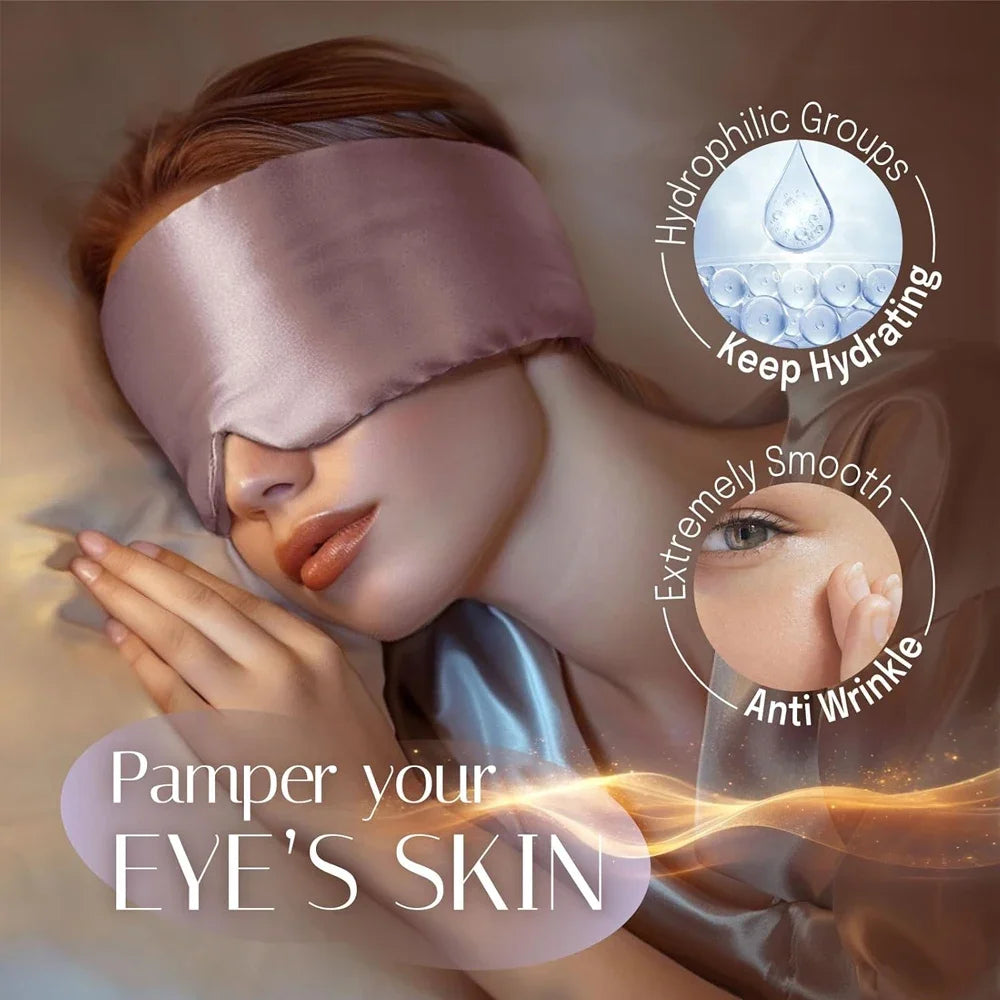 Mulberry Silk Sleeping Mask Eye Patch Light Blocking
