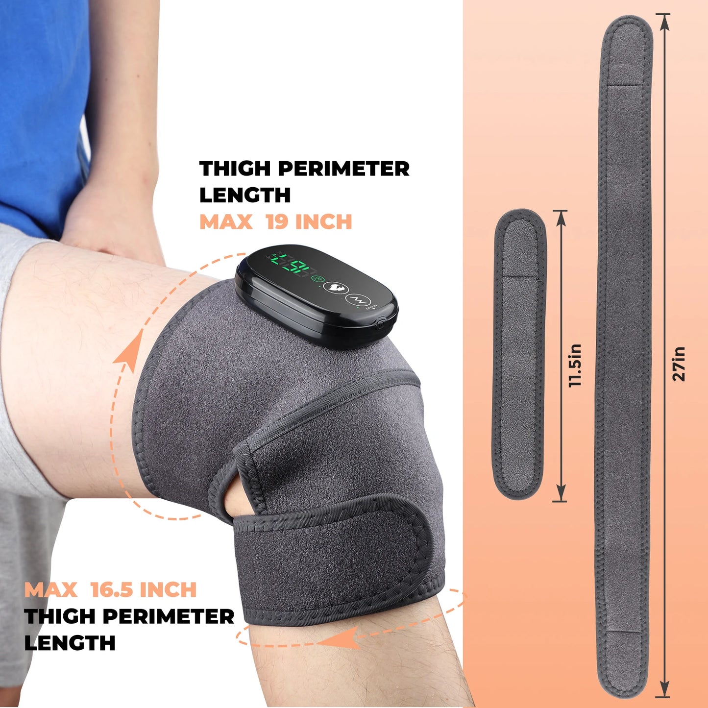 Knee Massager Cordless Heated For Joint Pain Relief