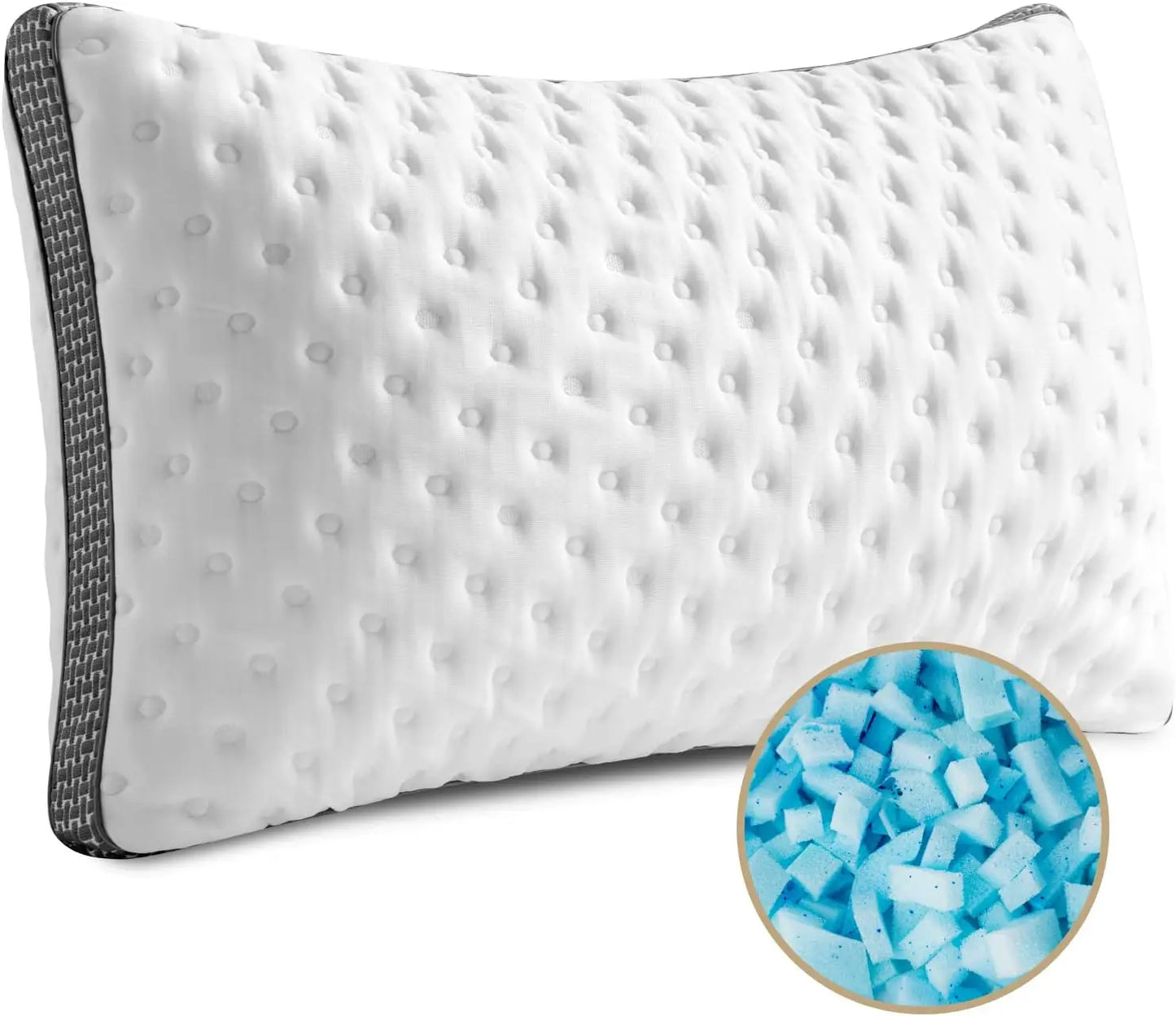 BedStory King Cooling Gel Memory Foam Pillow CertiPURUS