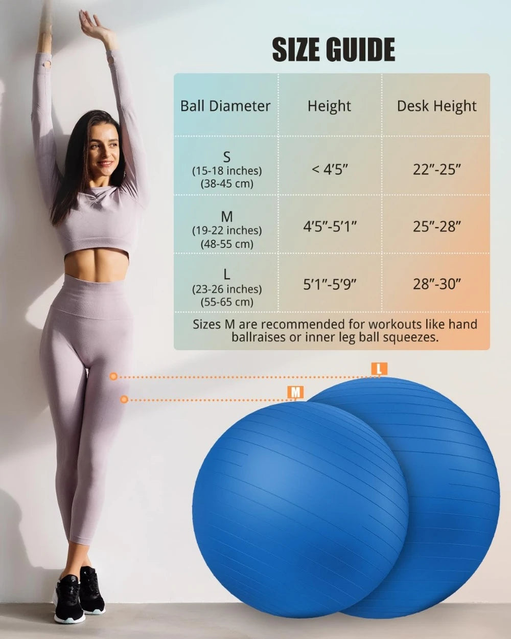 Yoga Ball Anti Slip Stability Ball Core Training Fitness
