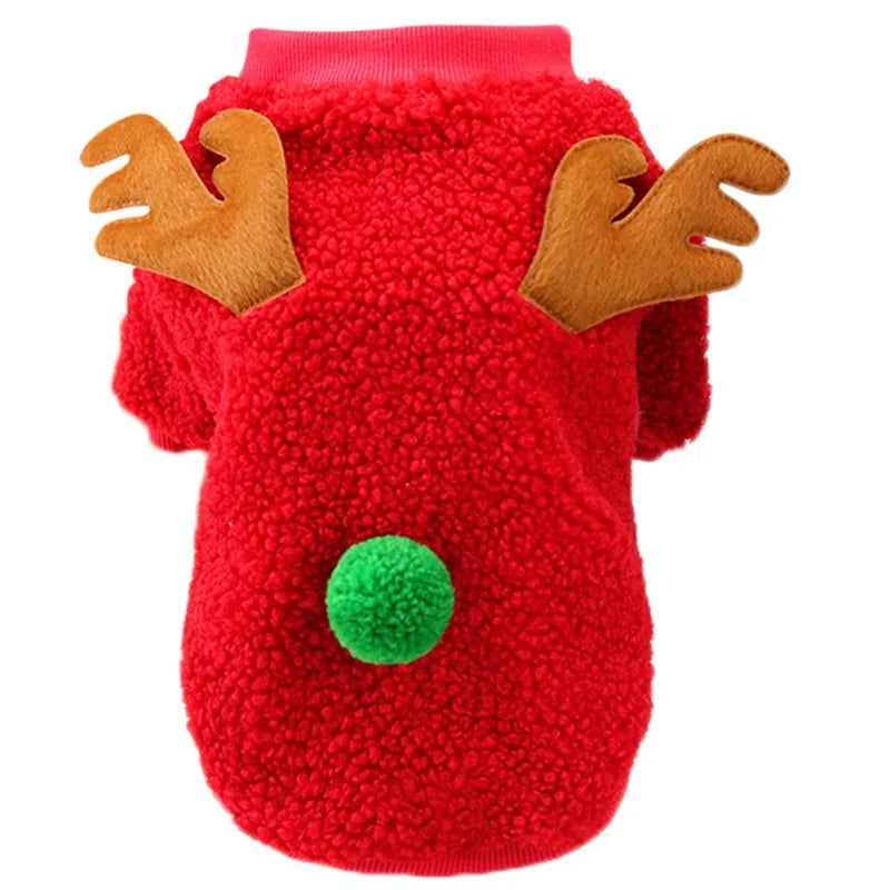 Christmas Pet Fleece Sweater for Small Dogs and Cats
