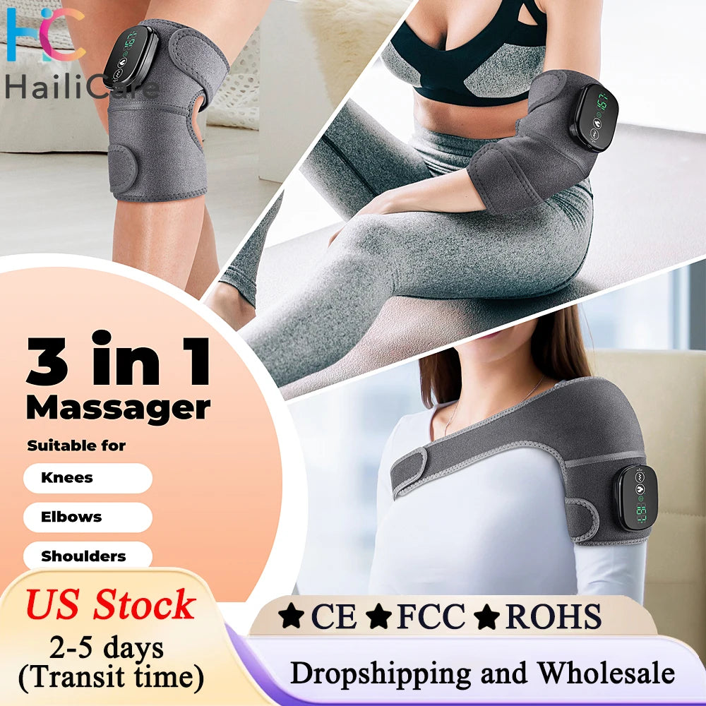 Knee Massager Cordless Heated For Joint Pain Relief