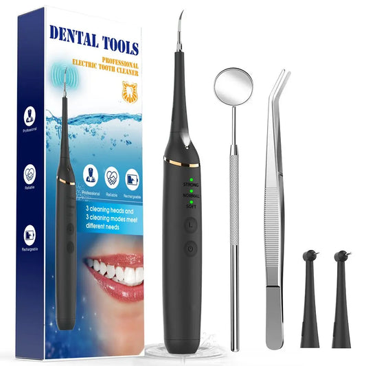 Electric Dental Scaler Toothbrush Set Teeth Whitening Oral Care Tool Stains & Calculus Remover Sonic Tooth Cleaner
