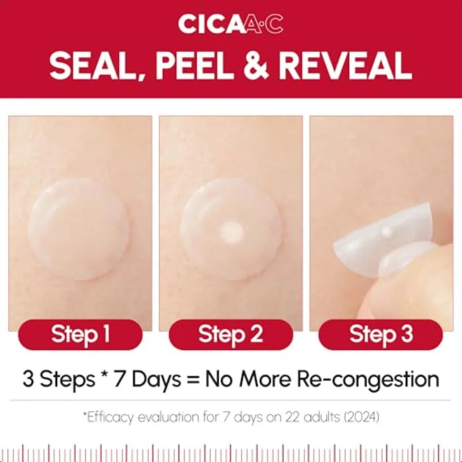 Dermafirm CICA A.C Spot Patch Korean Skin Care Pimple Patches for Face w Centella Asiatica Invisible Vegan Hydrocolloid Pimple