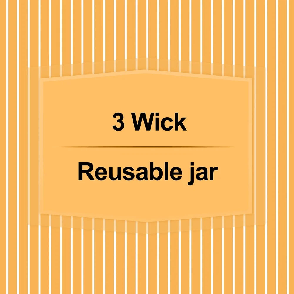 Three Wick Cranberry Mandarin Scented Aromatherapy Candle