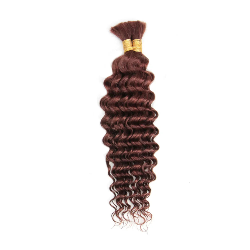 Deep Wave Braiding Hair No Weft Brazilian Virgin Extensions