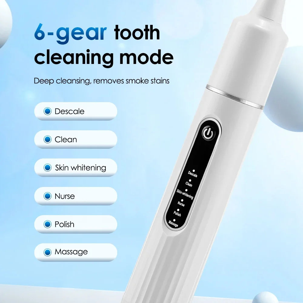 Electric ToothBrush Whitening Frequency Sonic Teeth Cleaner Dental Scaler Toothbrush Calculus Plaque Remover Stone Remover Kit