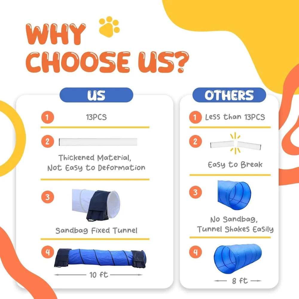 Dog Agility Training Equipment For Backyard And Indoor Use