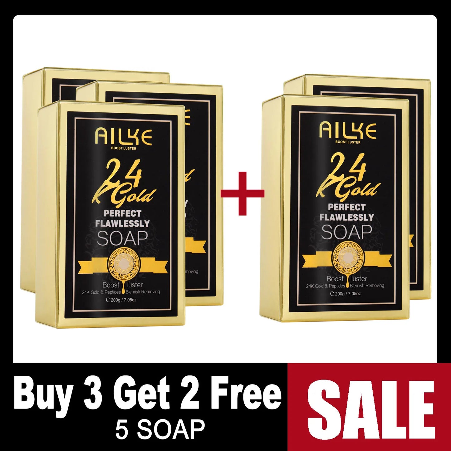Ailke 24K Gold Flawless Body Oil Whitening Brightening