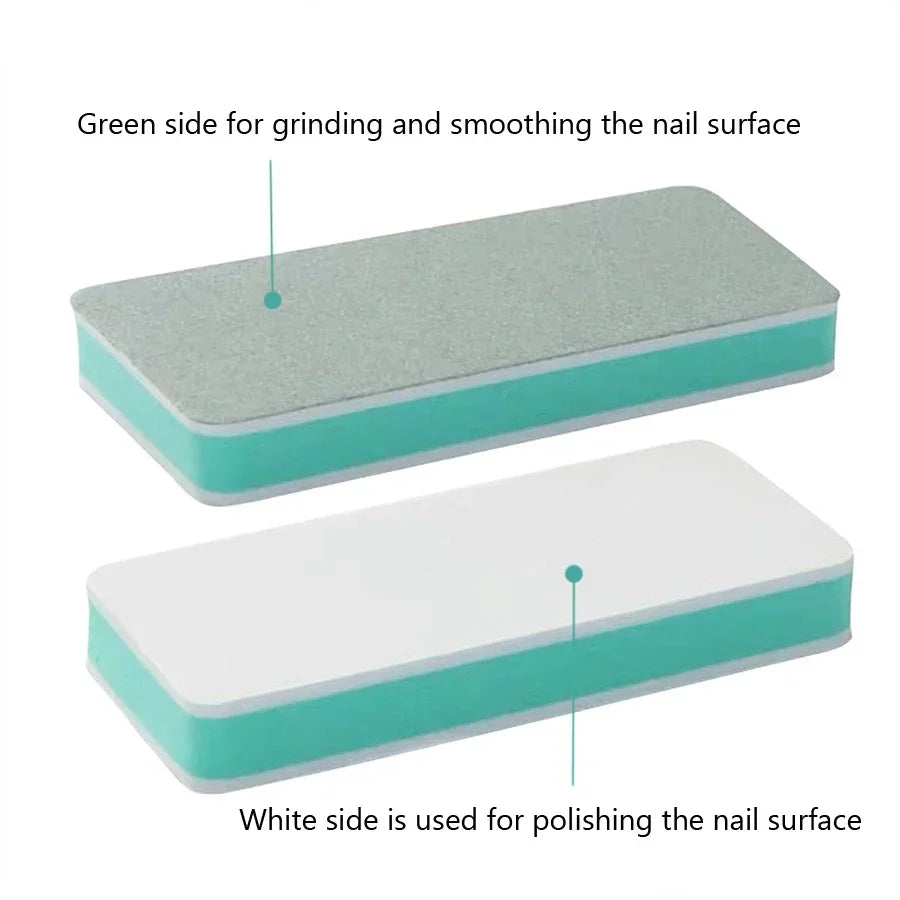 10 Pcs Dual Sided Nail Buffing Blocks Pro Nail Care