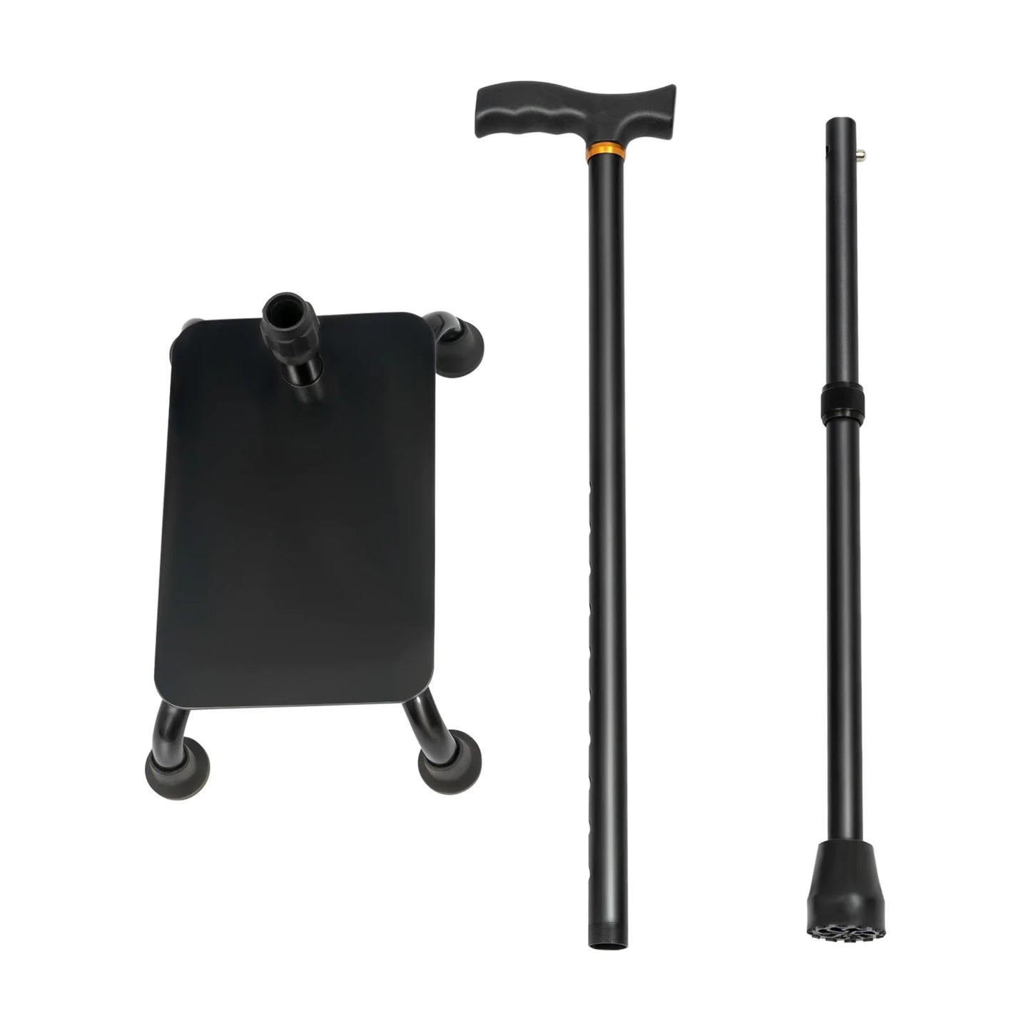 Large Pedal Stairs Cane Half Step Adjustable Walking Stick