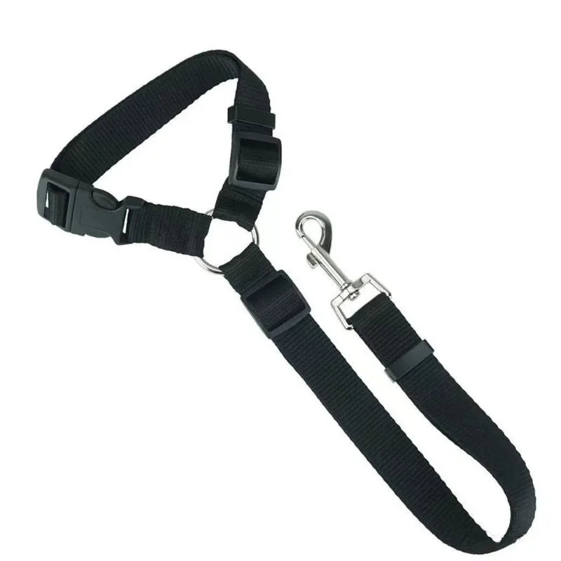 Nylon Two In One Dog Car Seat Belt Adjustable Harness Leash