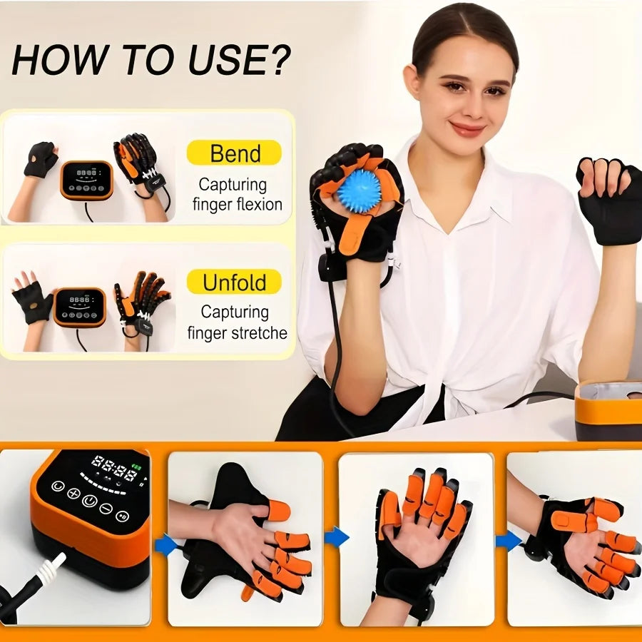 Hand Rehabilitation Robot Gloves For Home Therapy Stroke