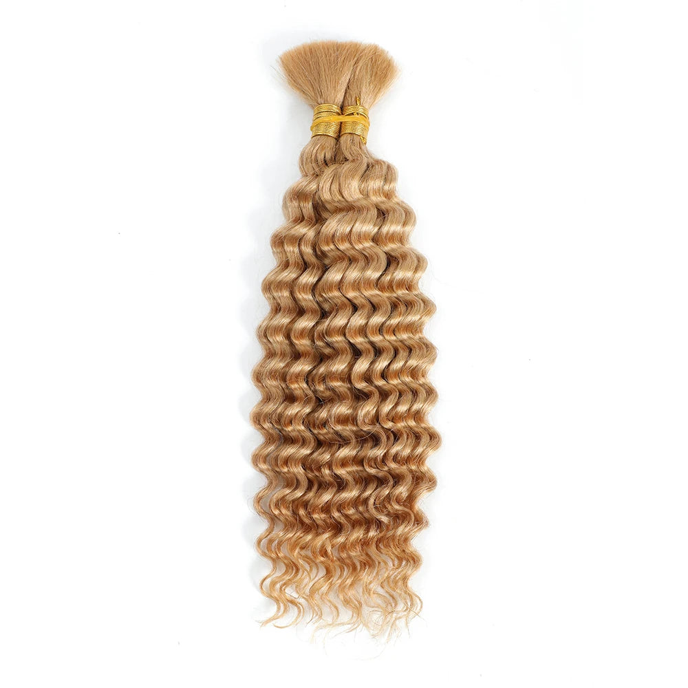 Deep Wave Braiding Hair No Weft Brazilian Virgin Extensions